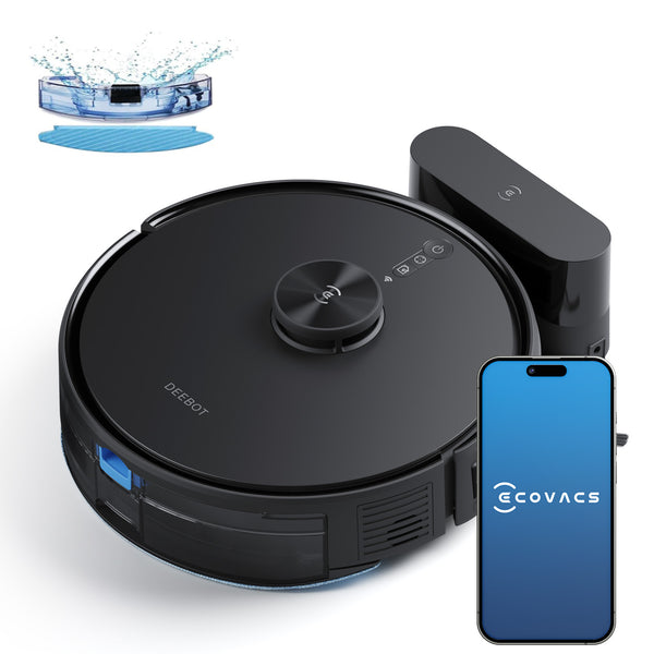 ECOVACS Deebot Y1 PRO 2-in-1 Robot Vacuum Cleaner, 2024 New Launch, 6500 Pa Powerful Suction, 5200 mAh Battery, Covers 3500+ Sq. Ft. in One Charge, Advanced Navigation Technology & True Mapping